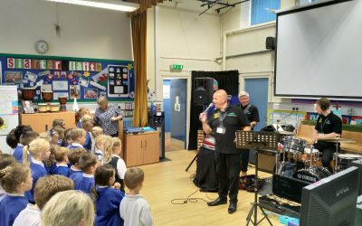 Make Some Noise visits Ysgol Pant Pastynog