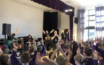 Make Some Noise visits Ysgol Bro Dyfrdwy