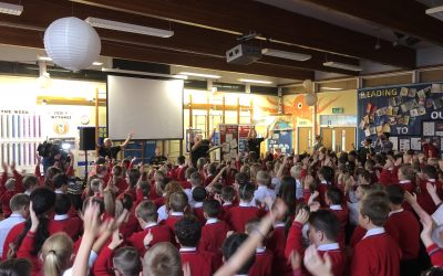 Make Some Noise visits Ysgol Bryn Hedydd